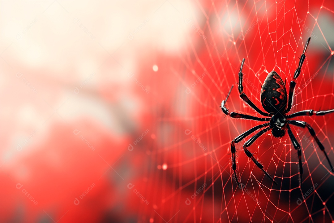 Teia de aranha translúcida transparente estilo halloween