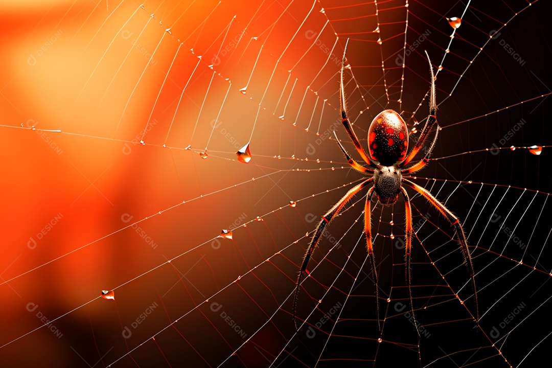 Teia de aranha translúcida transparente estilo halloween