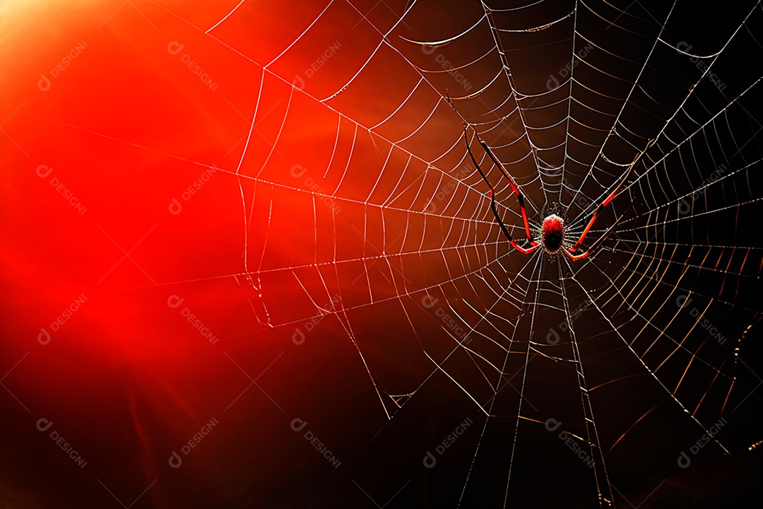 Teia de aranha translúcida transparente estilo halloween