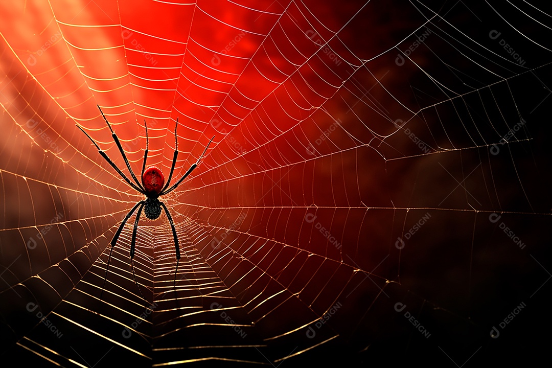 Teia de aranha translúcida transparente estilo halloween