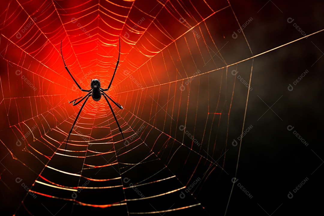 Teia de aranha translúcida transparente estilo halloween