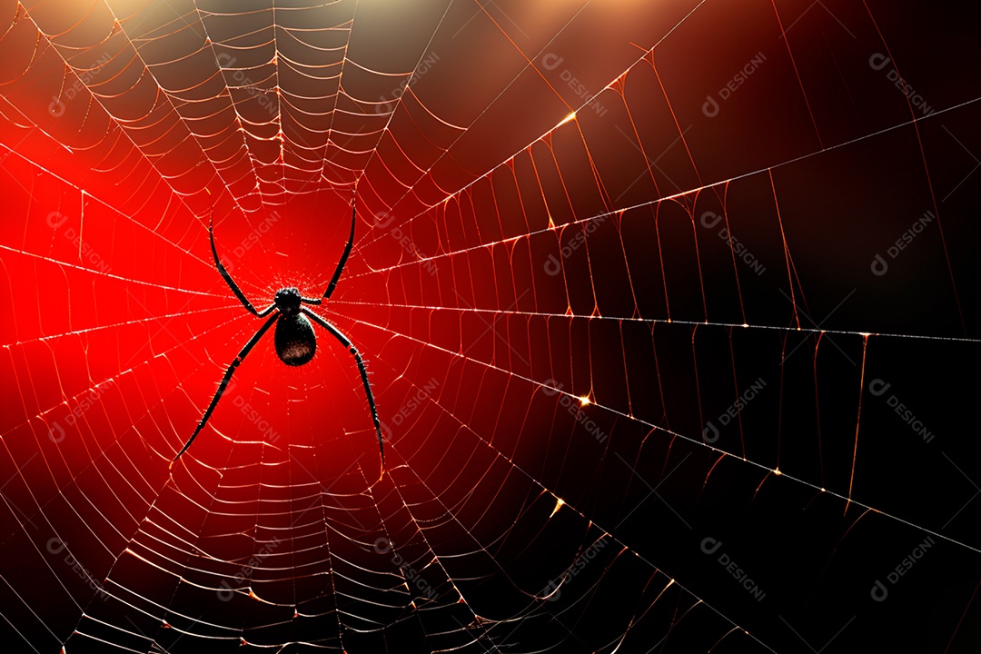 Teia de aranha translúcida transparente estilo halloween