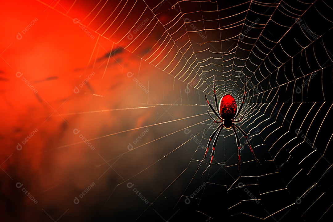 Teia de aranha translúcida transparente estilo halloween