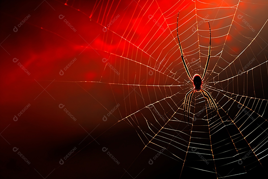 Teia de aranha translúcida transparente estilo halloween