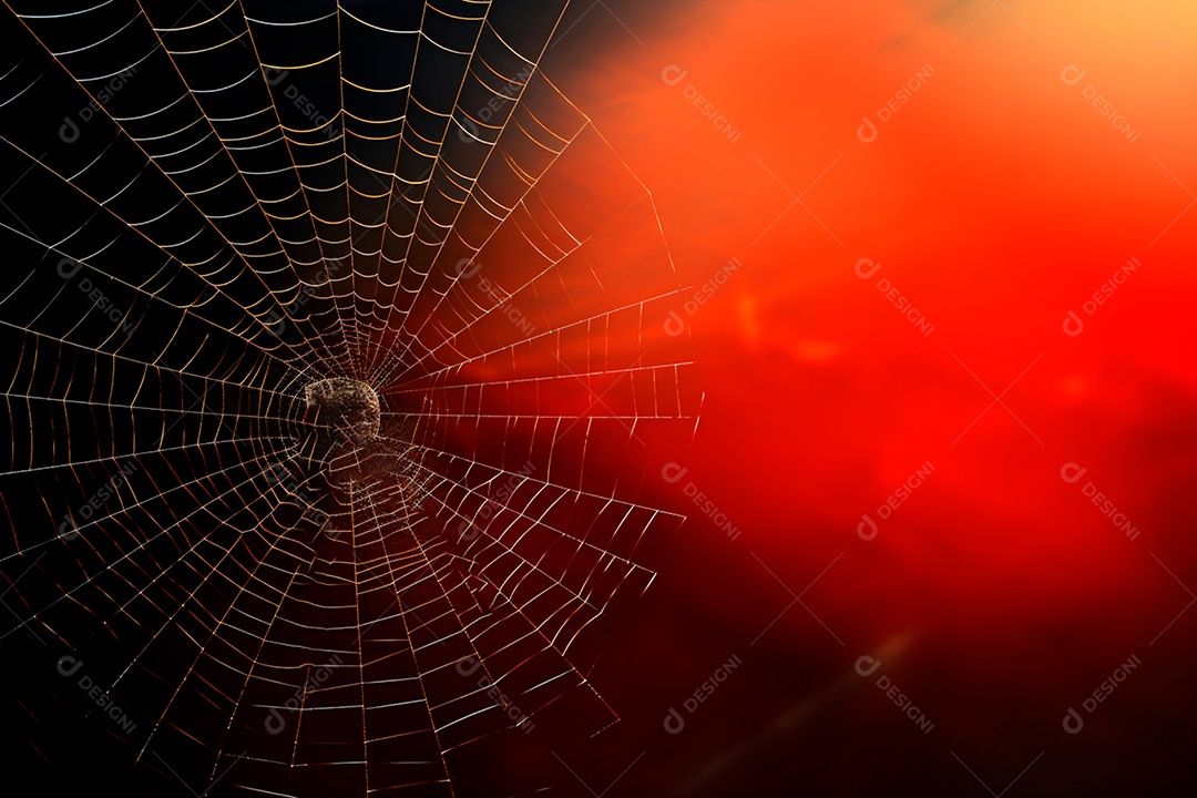 Teia de aranha translúcida transparente estilo halloween