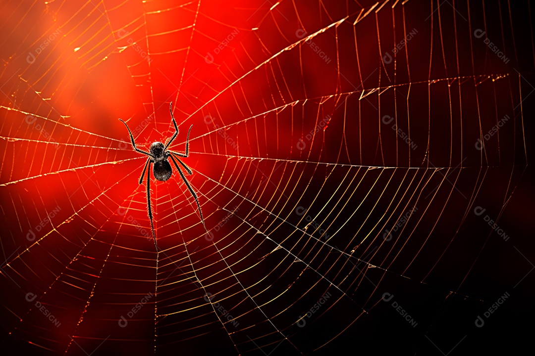 Teia de aranha translúcida transparente estilo halloween