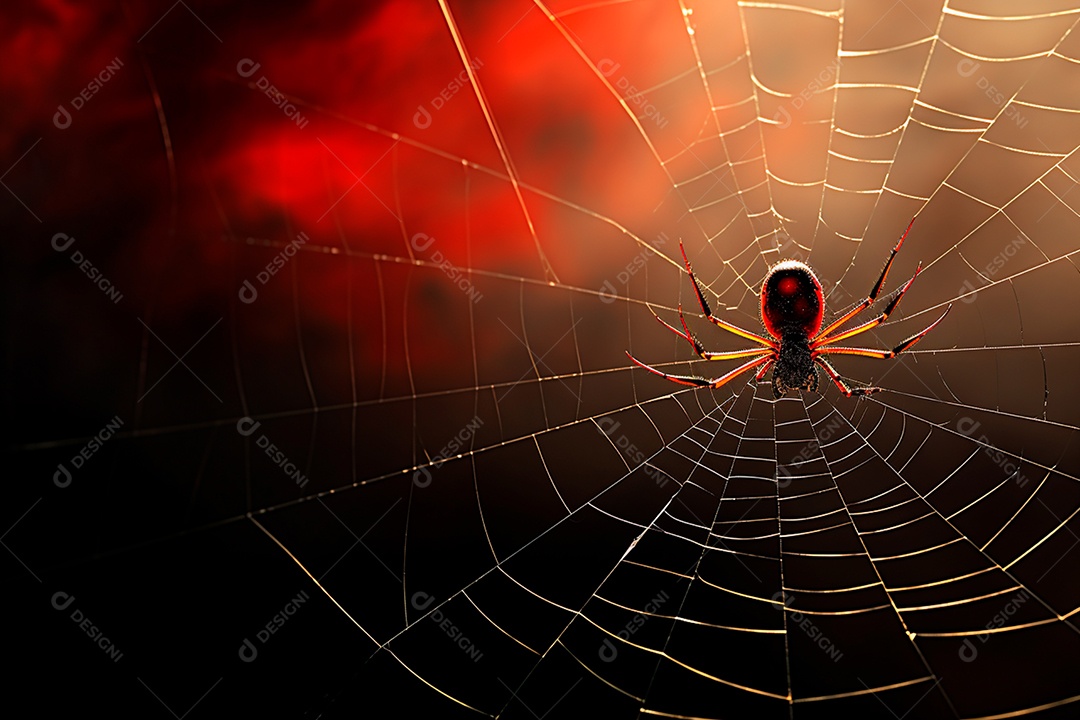 Teia de aranha translúcida transparente estilo halloween