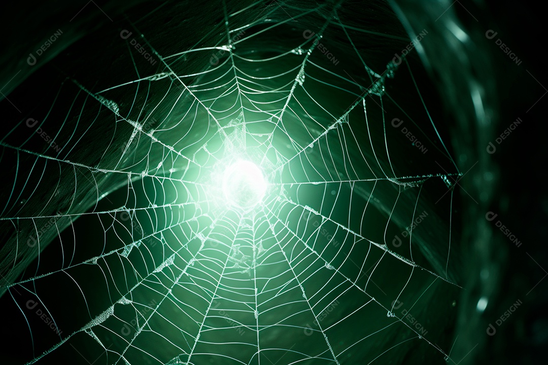 Teia de aranha translúcida transparente estilo halloween