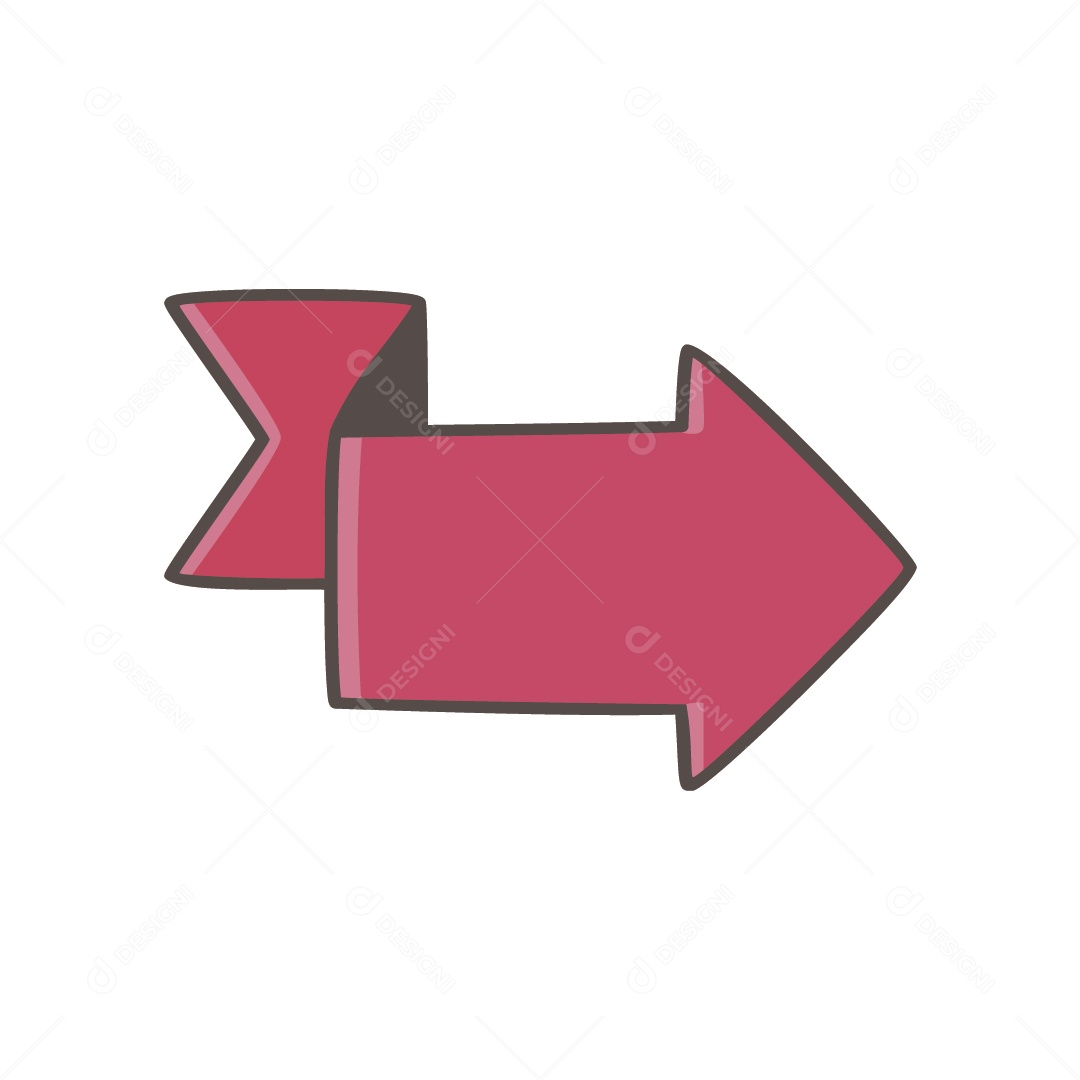 Ilustração Fita Rosa Vetor EPS