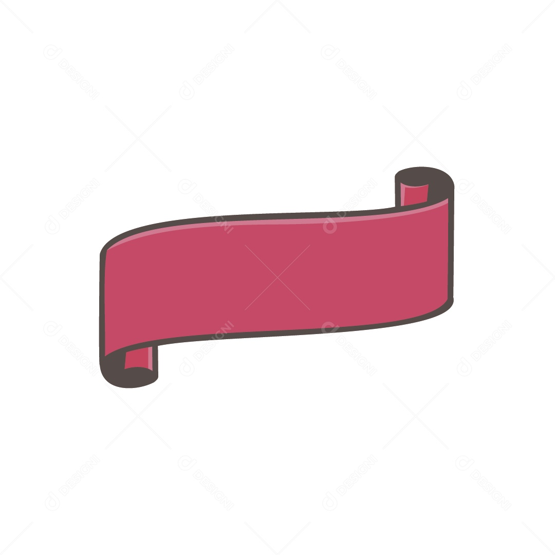 Ilustração Fita Rosa Vetor EPS