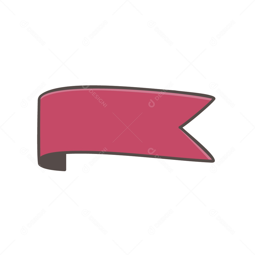 Ilustração Fita Rosa Vetor EPS