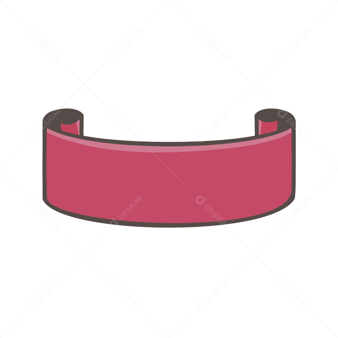 Ilustração Fita Rosa Vetor EPS