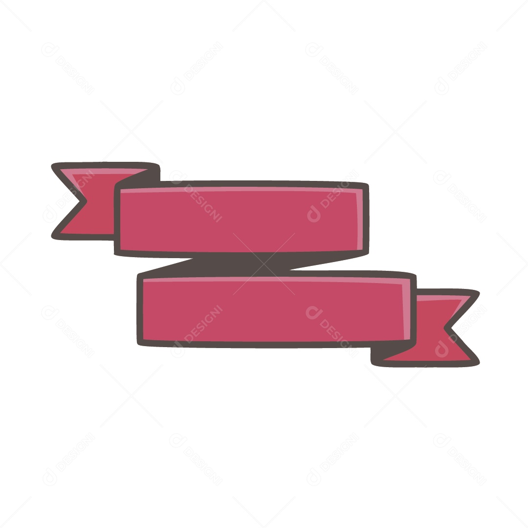 Fita Rosa Ilustração Vetor EPS