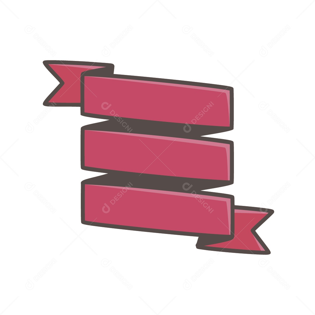 Fita Rosa Ilustração Vetor EPS