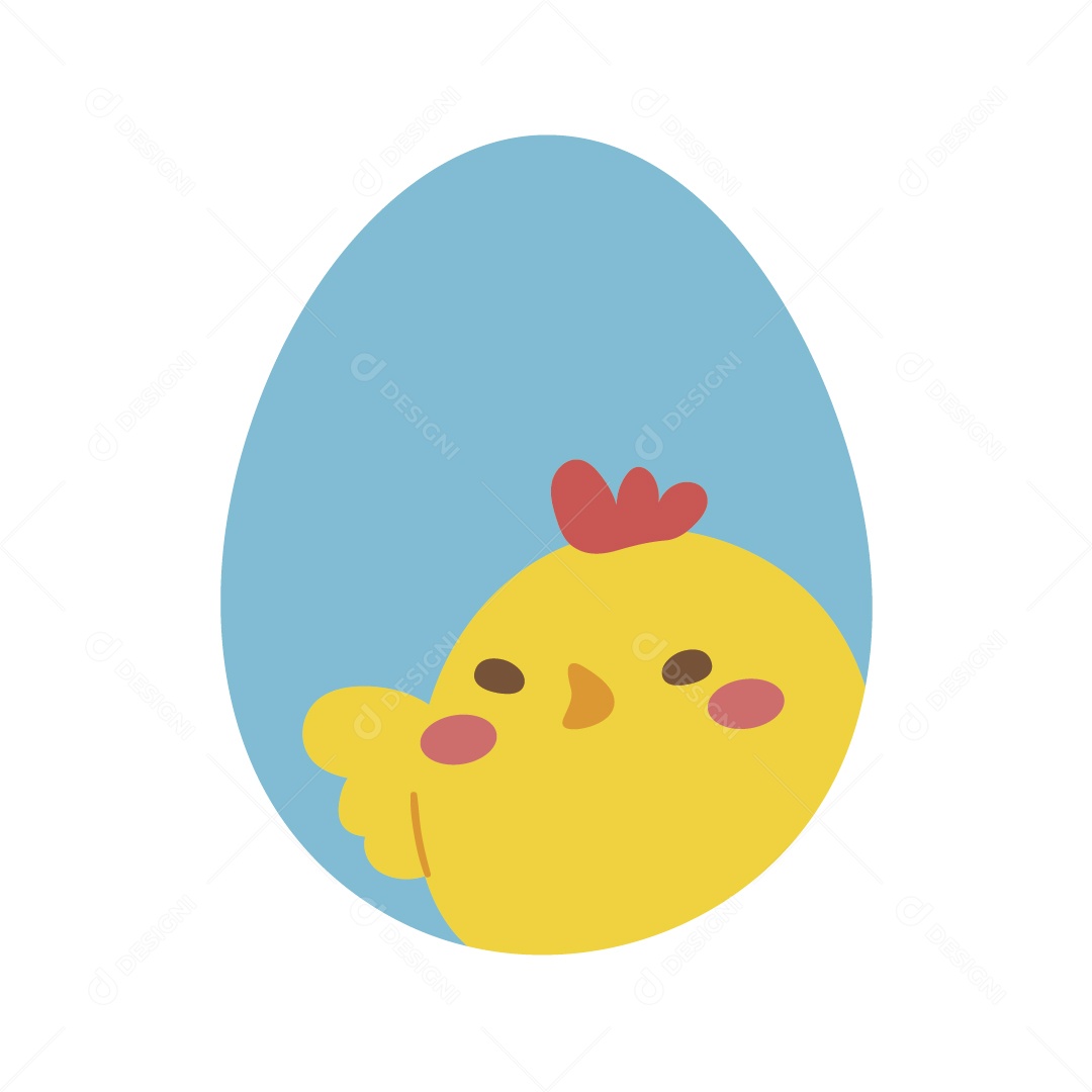 Pintinho Amarelo Ilustração Vetor EPS