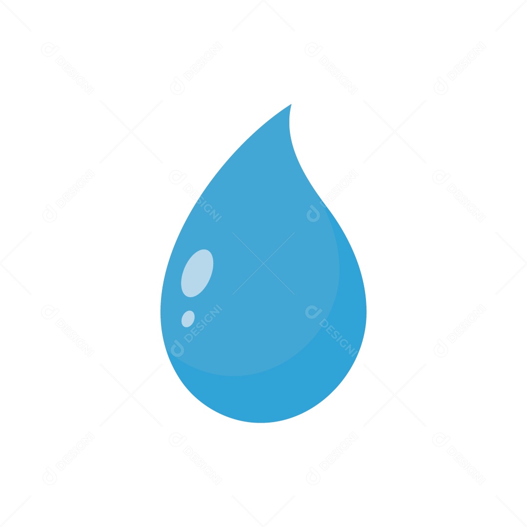 Gota de Água Ilustração Vetor EPS