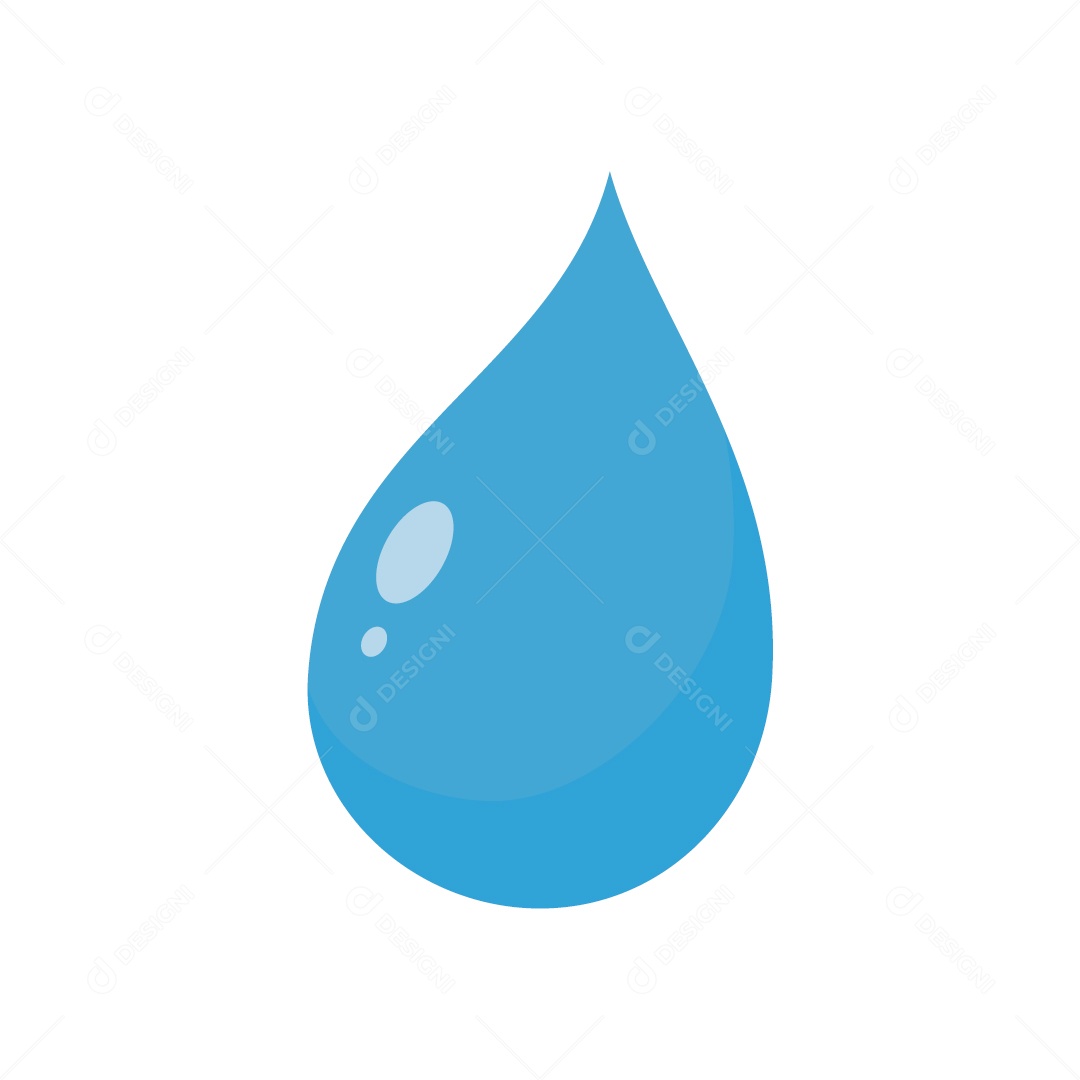 Gota de Água Ilustração Vetor EPS
