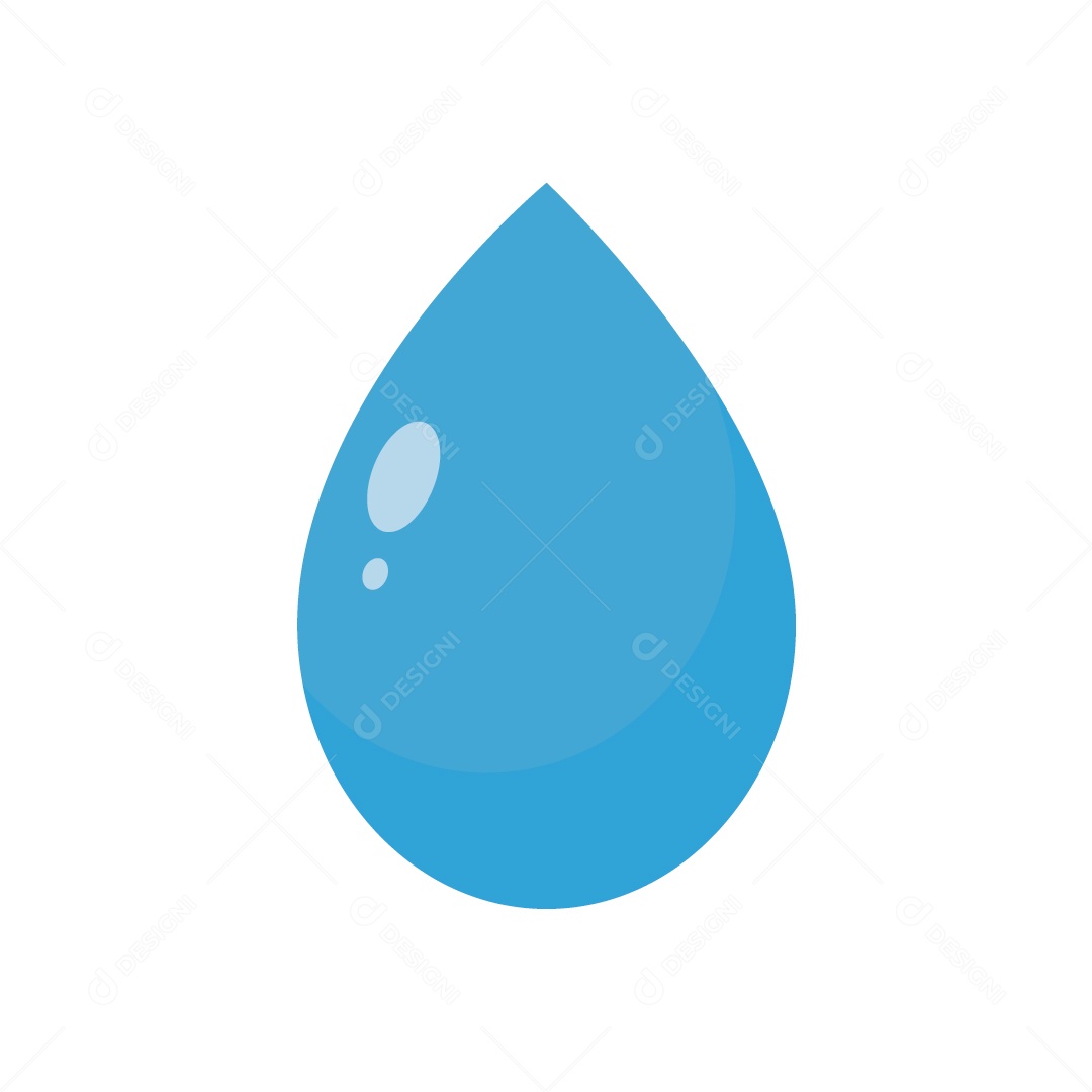 Gota de Água Ilustração Vetor EPS