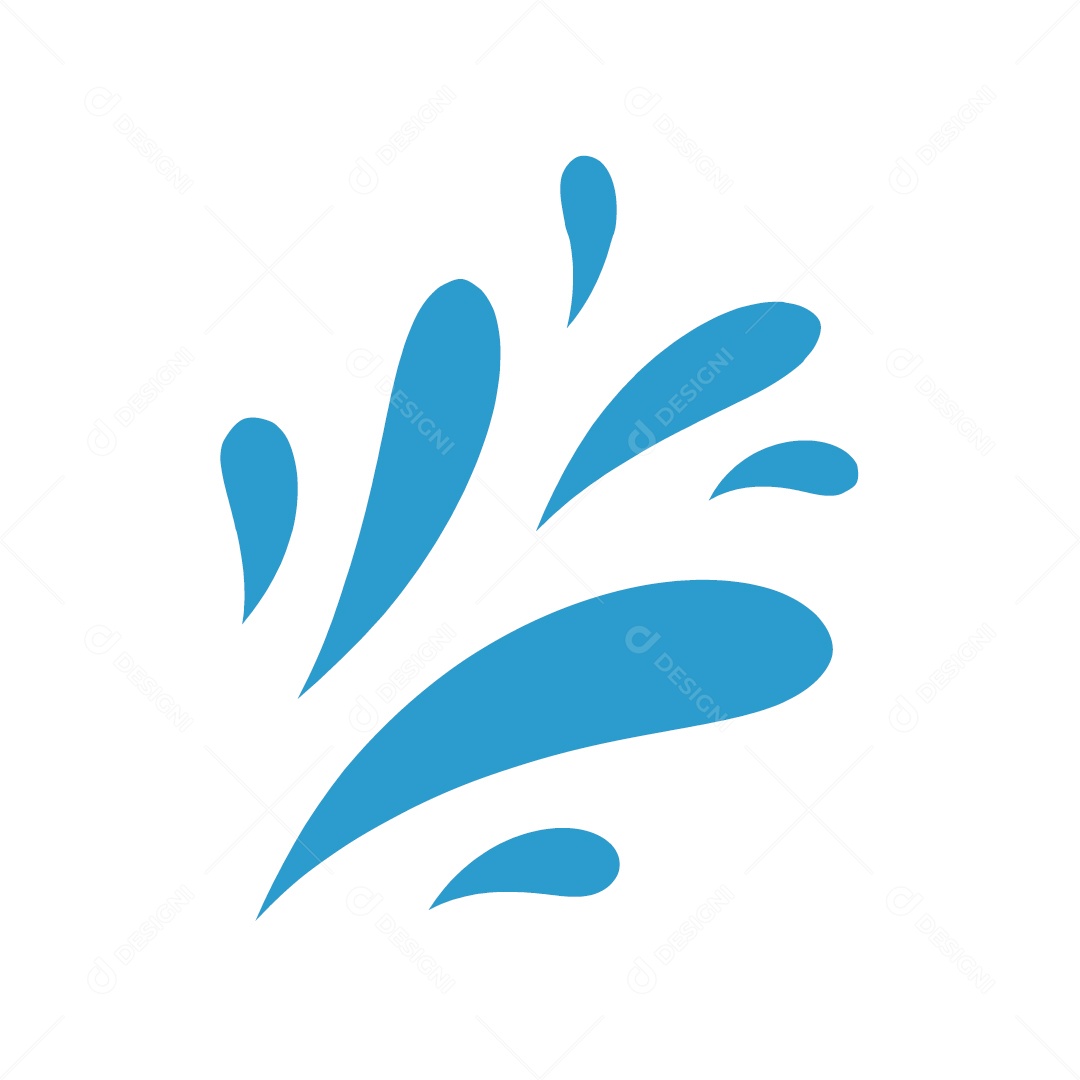 Respingo de Água Ilustração Vetor EPS