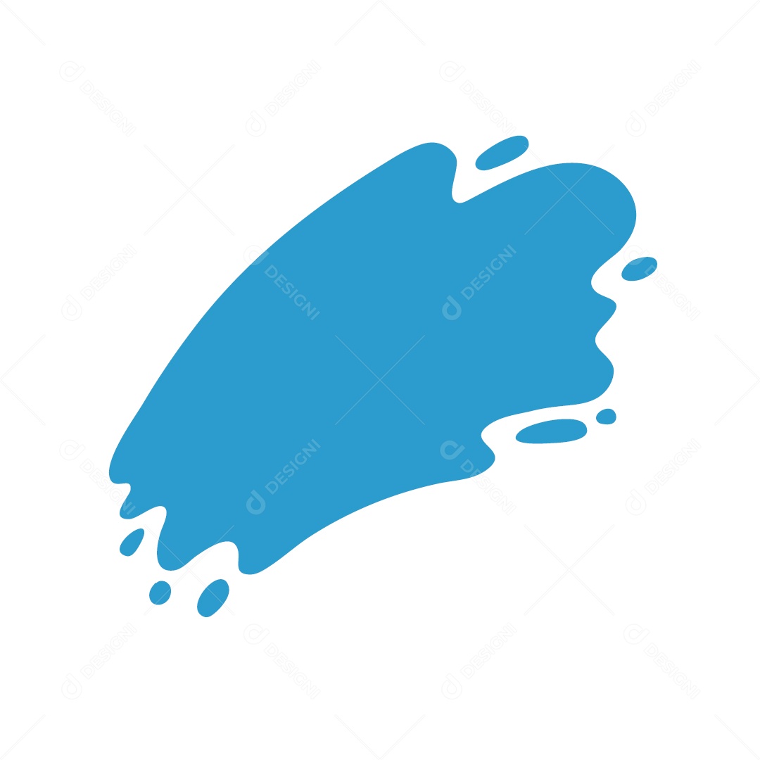 Ilustração Respingo de Água Vetor EPS