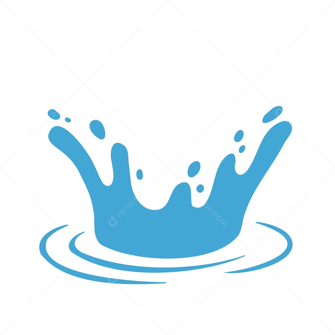 Respingo de Água Ilustração Vetor EPS