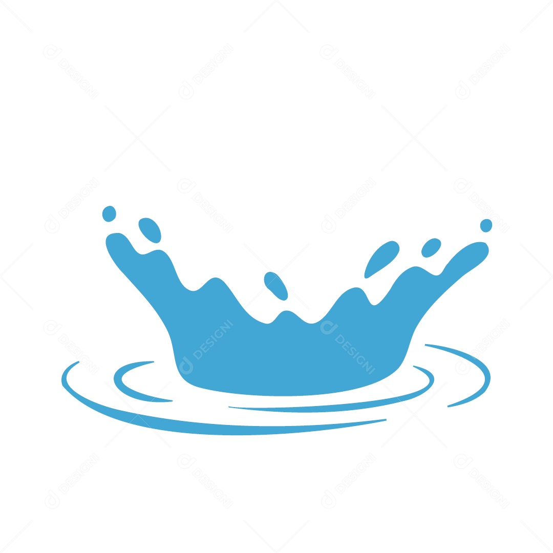 Respingo de Água Ilustração Vetor EPS