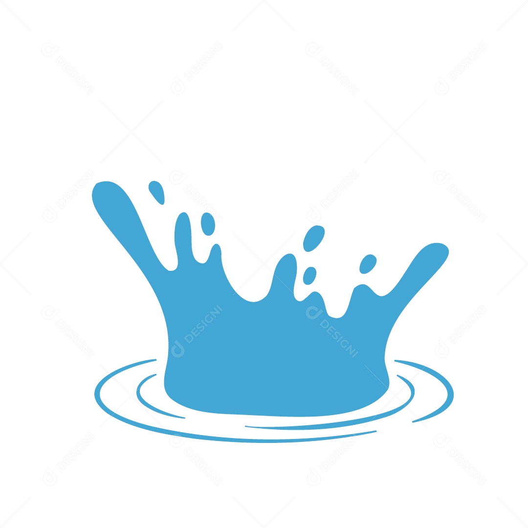 Respingo de Água Ilustração Vetor EPS