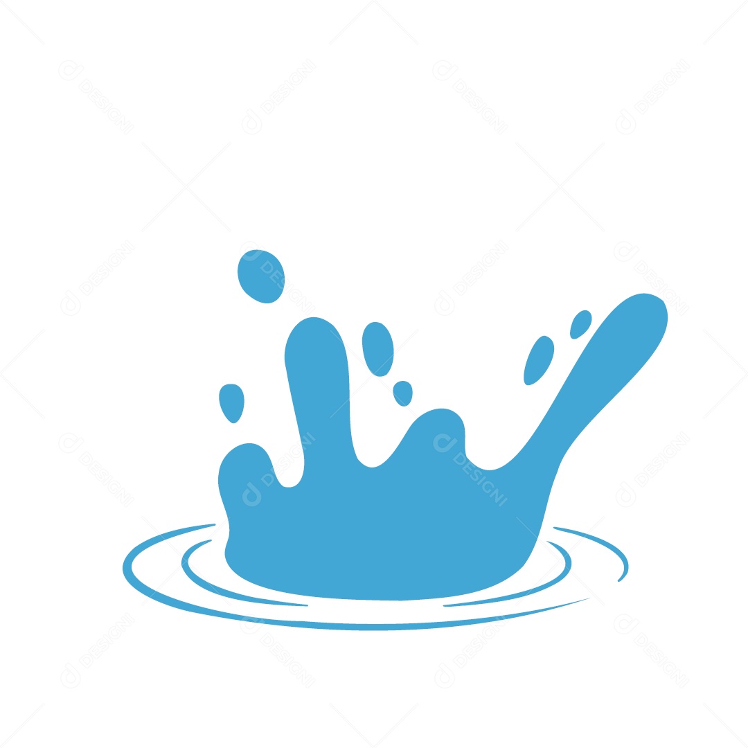 Respingo de Água Ilustração Vetor EPS