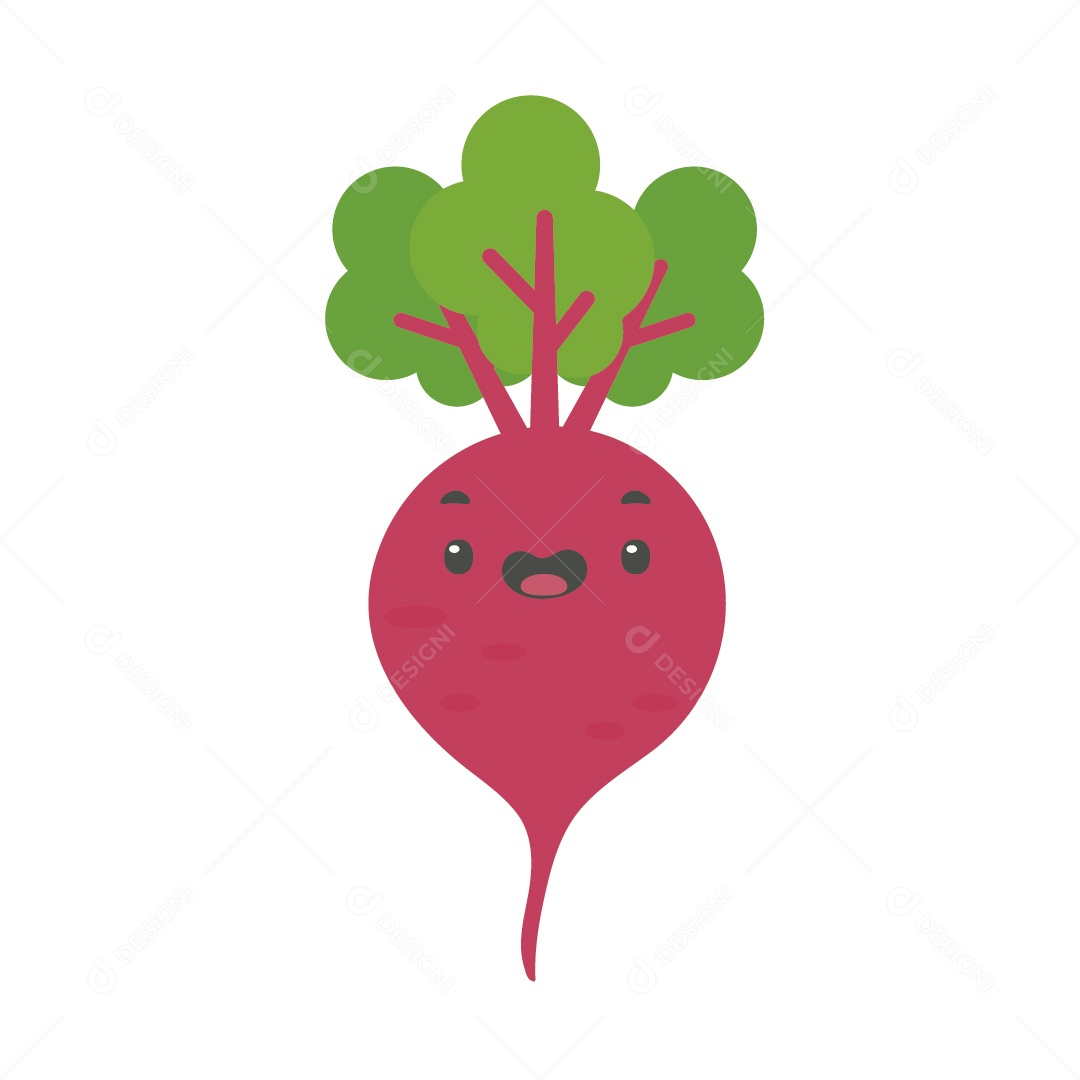 Linda Beterraba Ilustração Vetor EPS