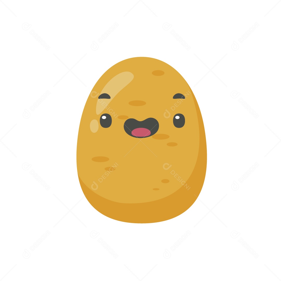 Linda Batatinha Ilustração Vetor EPS