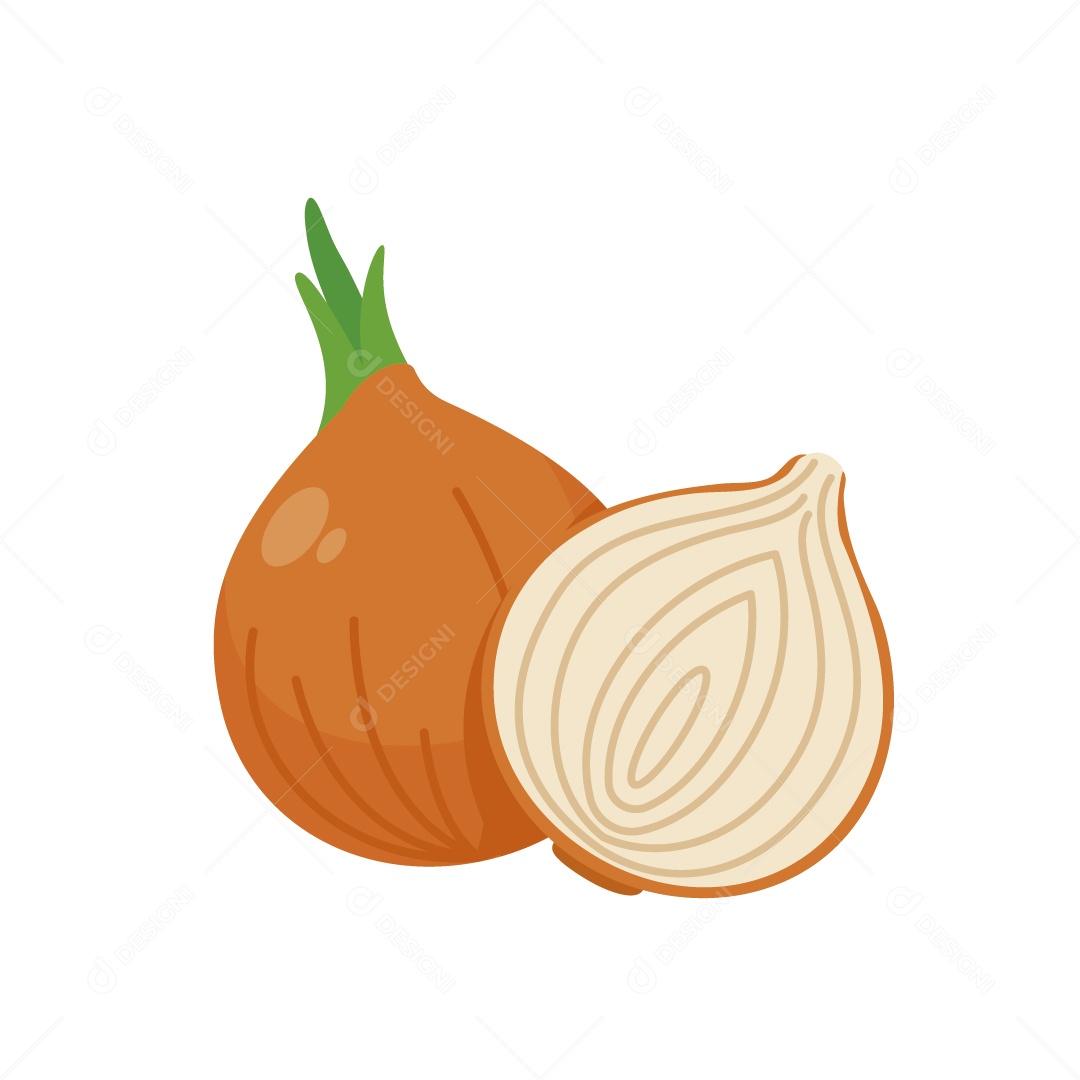 Cebola Ilustração Vetor EPS