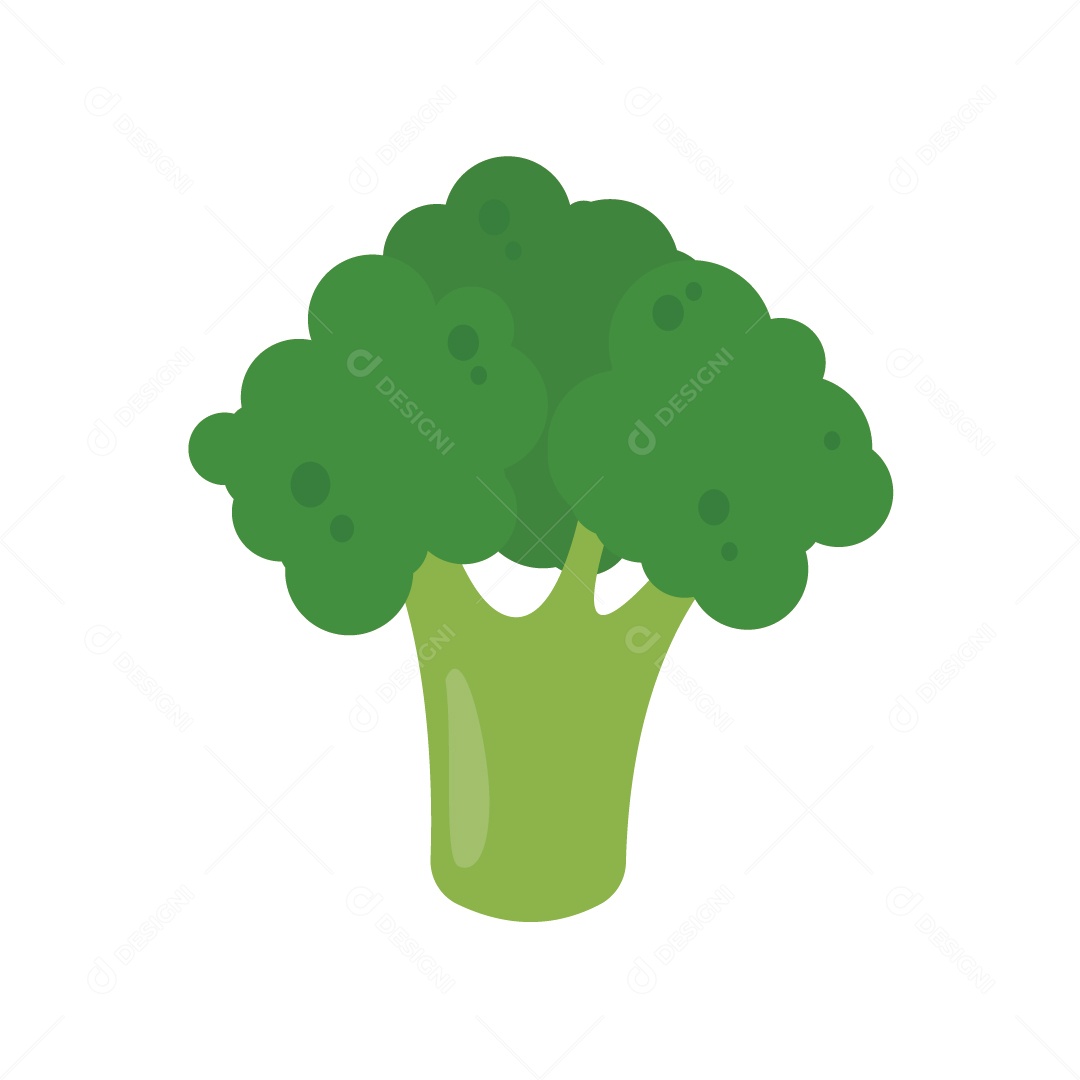 Brócolis Ilustração Vetor EPS