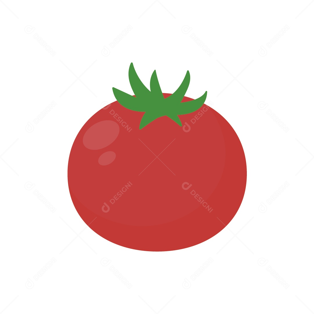 Tomate Maduro Ilustração Vetor EPS