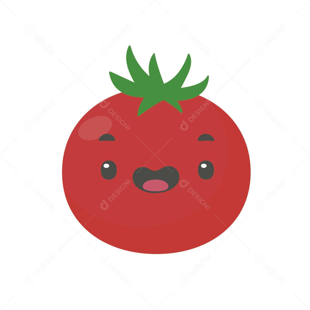 Tomate Bonito Ilustração Vetor EPS