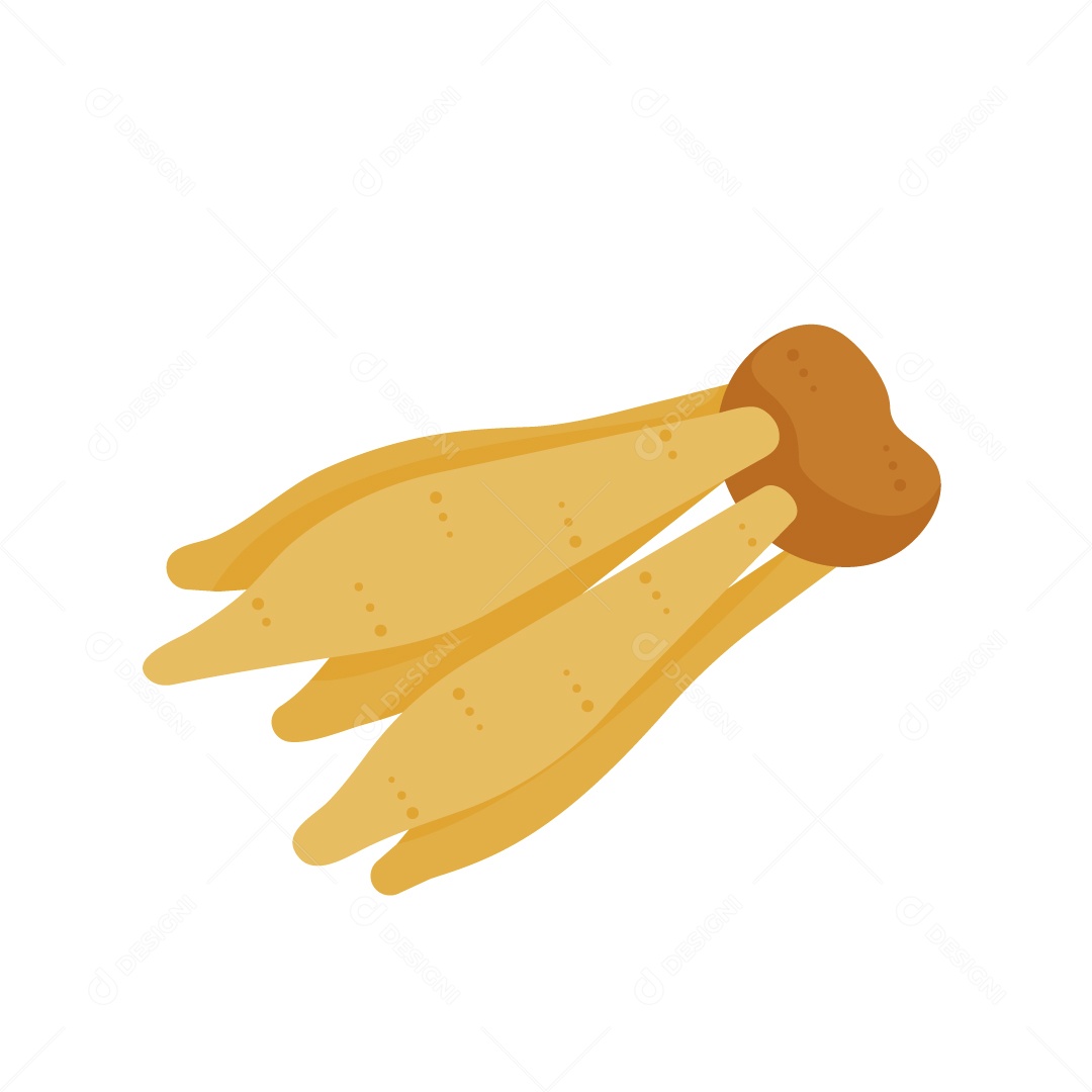 Feijão com Raízes Ilustração Vetor EPS