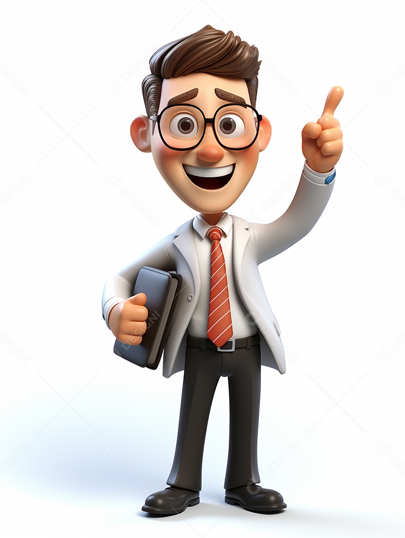 Desenho de homem empresário jovem de negocio
