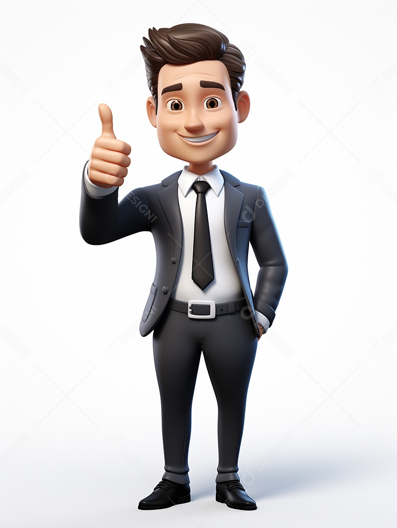 Desenho de homem empresário jovem de negócio