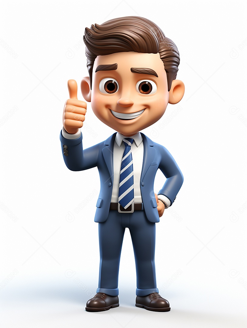 Desenho de homem empresário jovem de negocio