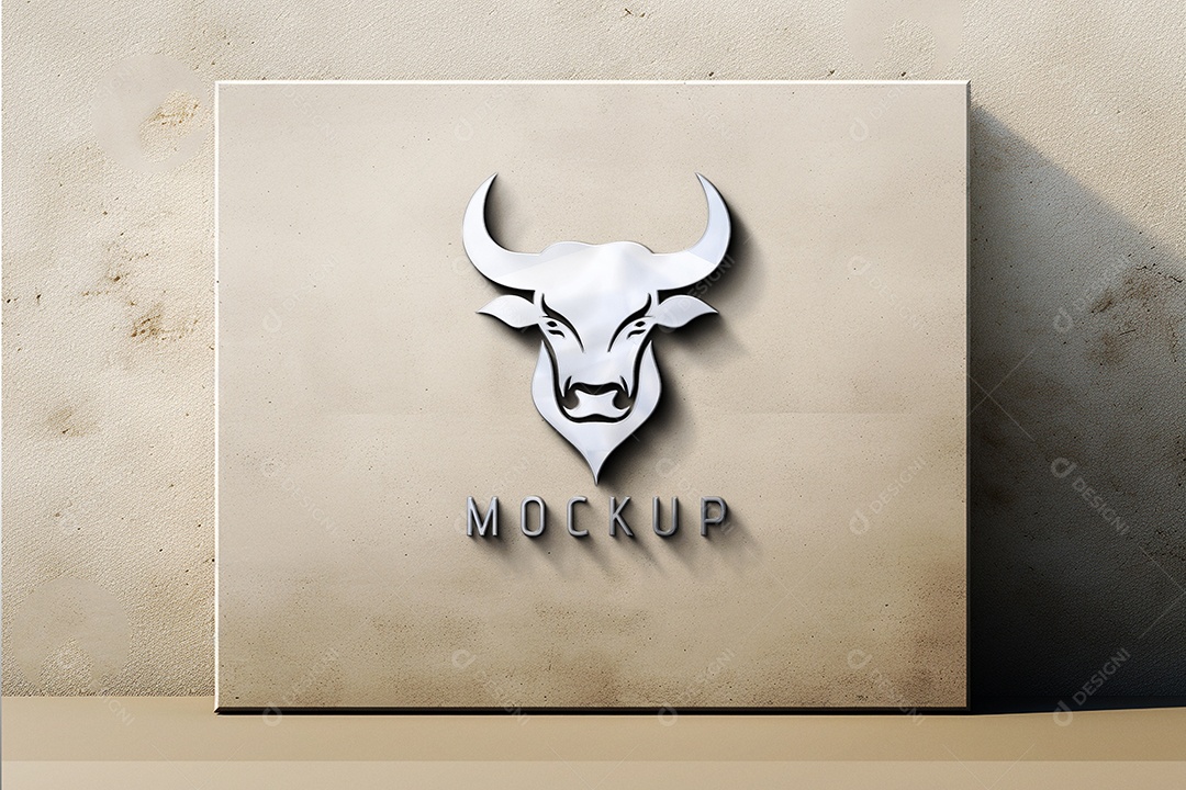 Modelo de Logo de Empresa Mockup PSD Editável