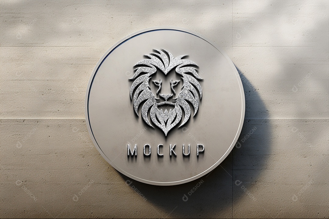 Modelo de Logo de Empresa Mockup PSD Editável