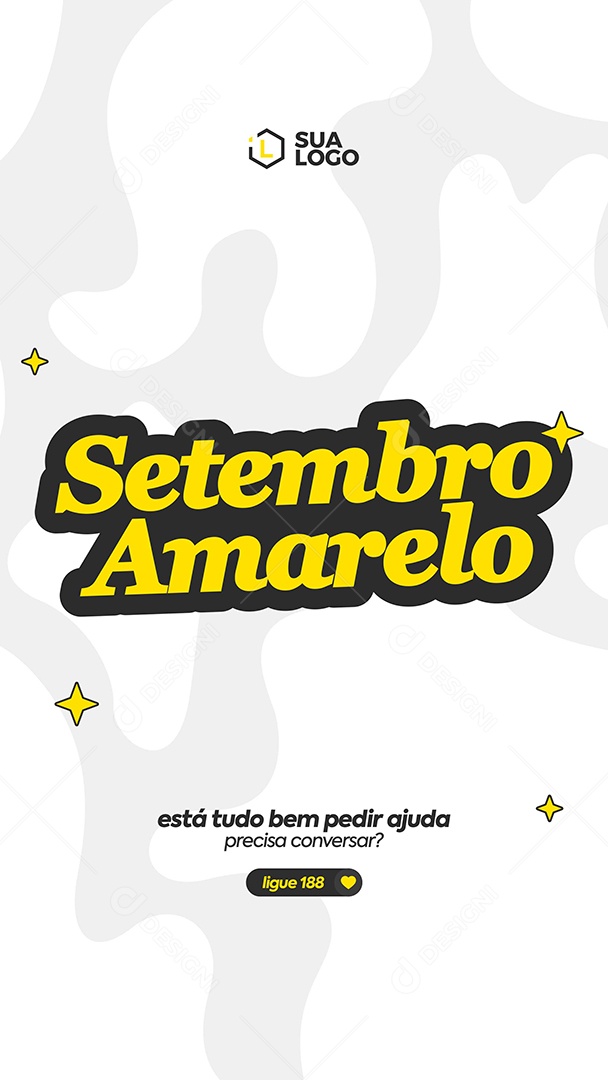 Social Media Story Setembro Amarelo PSD Editável
