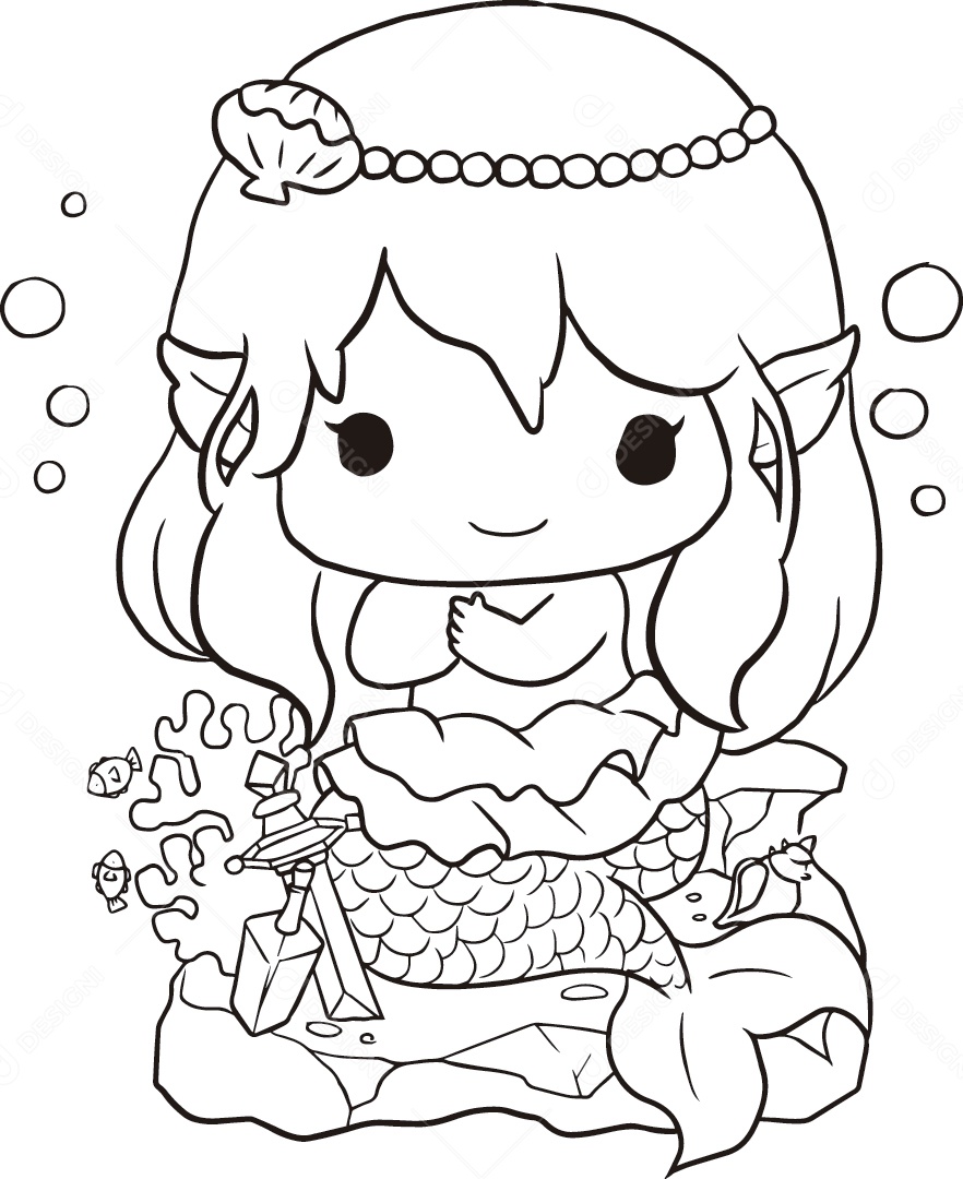 Garota Desenho Vetor EPS