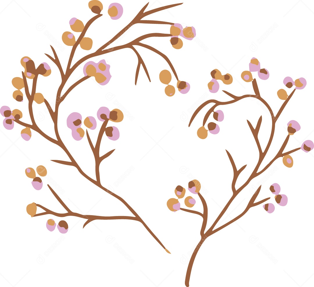 Flores Ilustração Vetor EPS