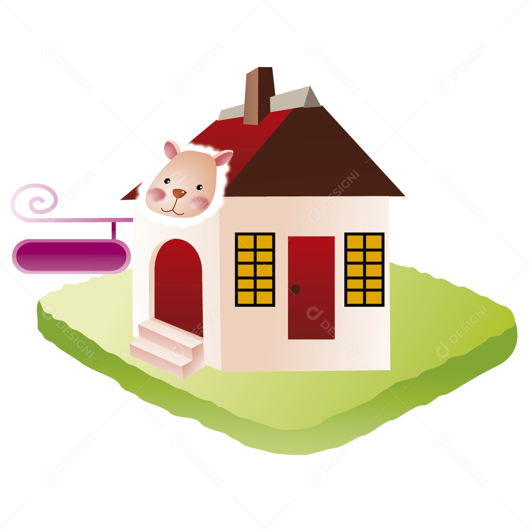 Casa de Cachorro Ilustração Vetor EPS