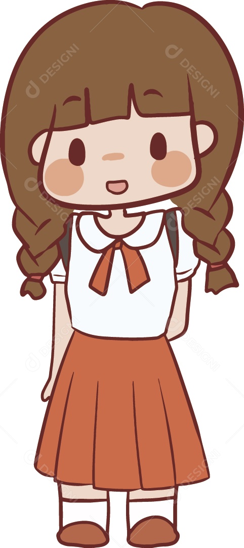 Menina Ilustração Vetor EPS