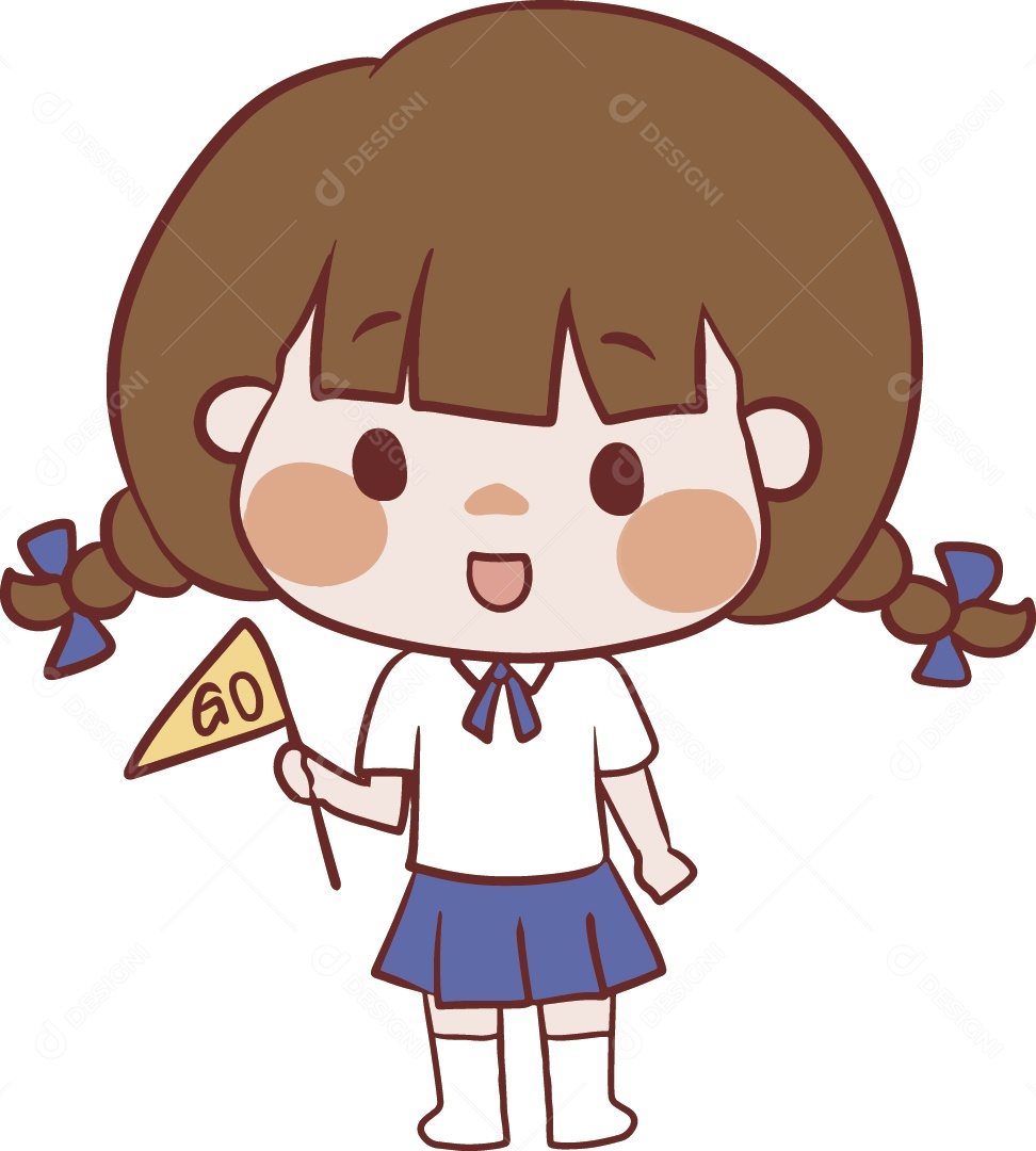 Menina Ilustração Vetor EPS