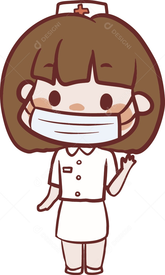 Manina de Mascara Ilustração Vetor EPS