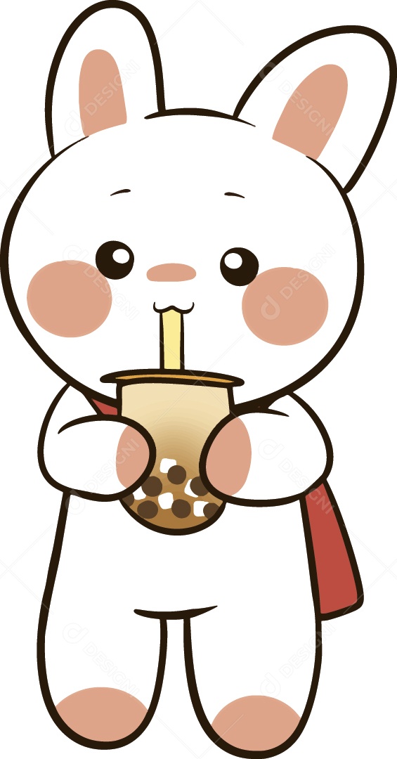 Coelho Personagem Ilustração Vetor EPS