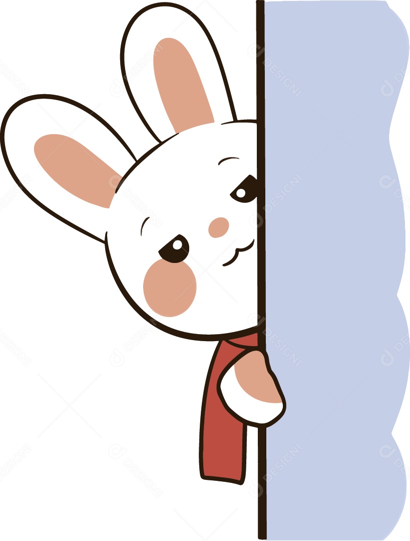 Coelho Personagem Ilustração Vetor EPS