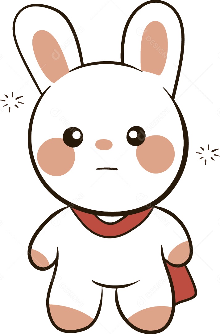 Coelho Personagem Ilustração Vetor EPS